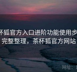 茶杯狐官方入口进阶功能使用步骤：完整整理，茶杯狐官方网站