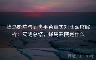 蜂鸟影院与同类平台真实对比深度解析：实测总结，蜂鸟影院是什么